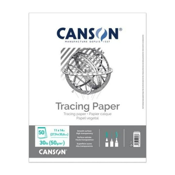 Canson 570408001 Artist Series Tracing Pads, 30 lbs - 11 x 14 in.