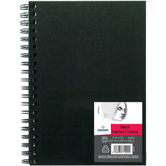 Canson Artist Series Wirebound Sketch Book, 5" x 7"