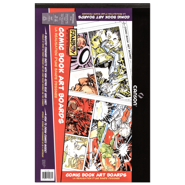 Canson Fanboy Comic Book Art Board Pad, 11" x 17", 24 Sheets