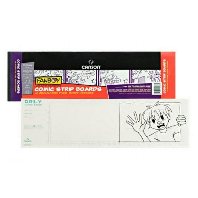Canson Fanboy Comic Strip Boards - 5 x 17, 14 Sheets 