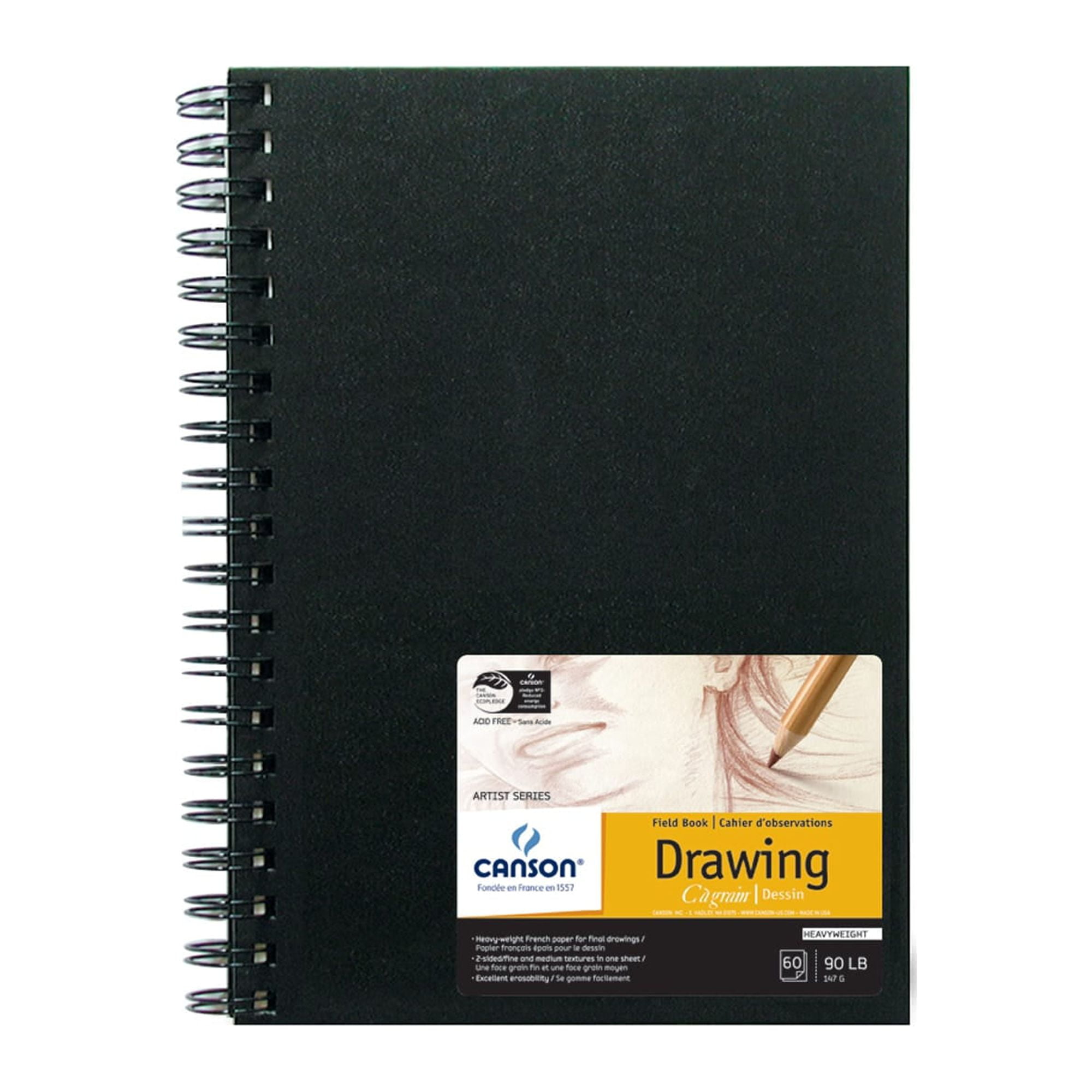 Incraftables Art Sketchbook (100 Pages). Hardcover Paper Pad (8.5