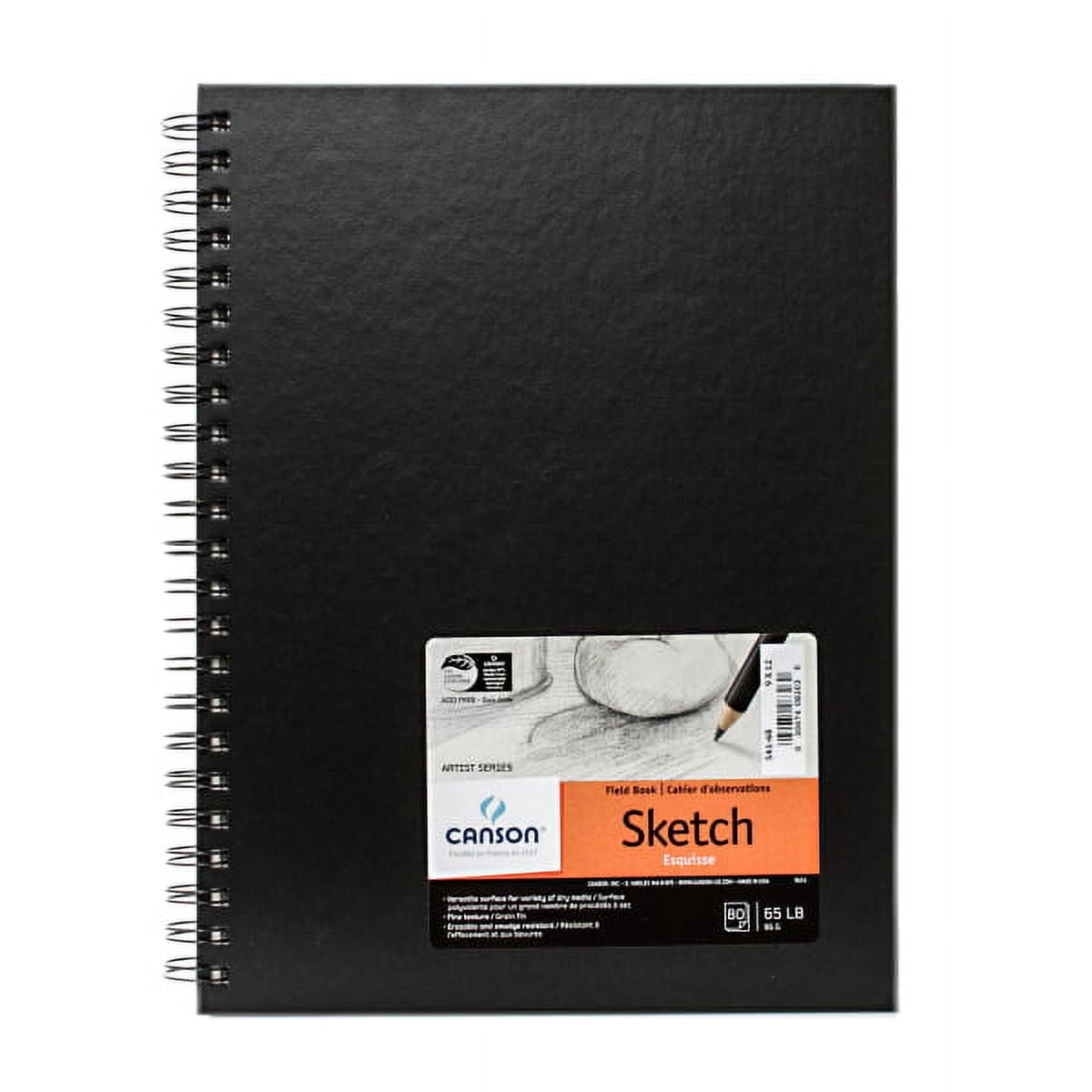 Canson Field Sketchbook, 9" x 12", 80 Sheets, Black