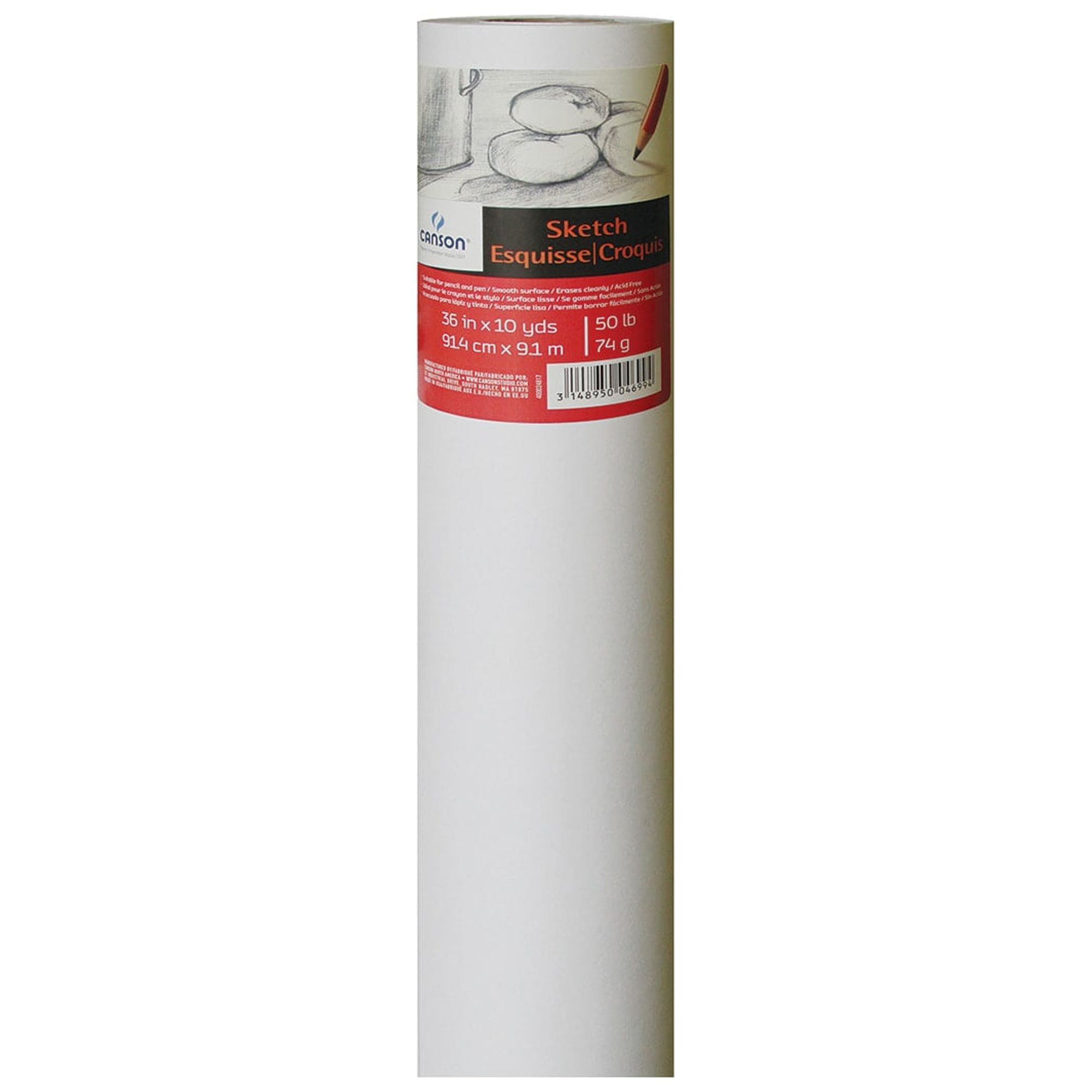Canson Foundation Sketch Roll, 36in x 10 yds.