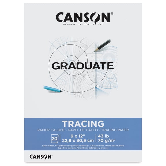 Canson Graduate Tracing Pad - 9" x 12", 20 Sheets