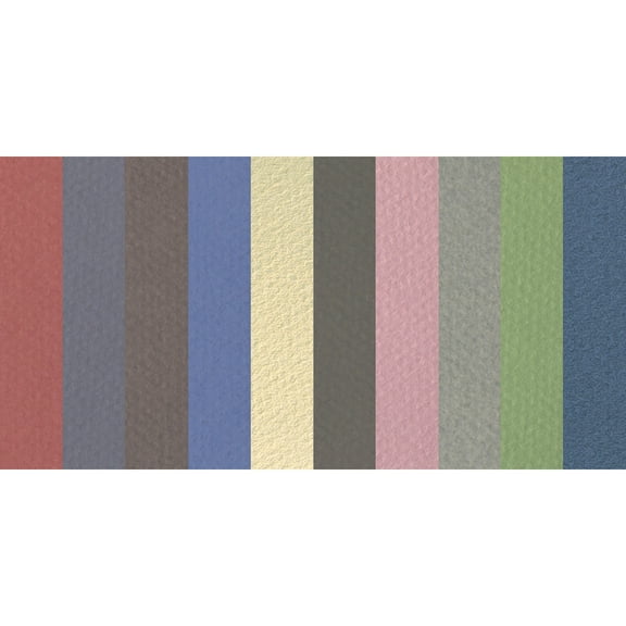 Canson Mi-Teintes Drawing Sheets, 19 x 25 Inches, Assorted Fine Art Colors, 10 Sheets