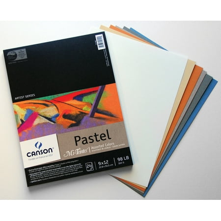 Canson Mi-Teintes Paper Pad, 9" x 12", Assorted Colors