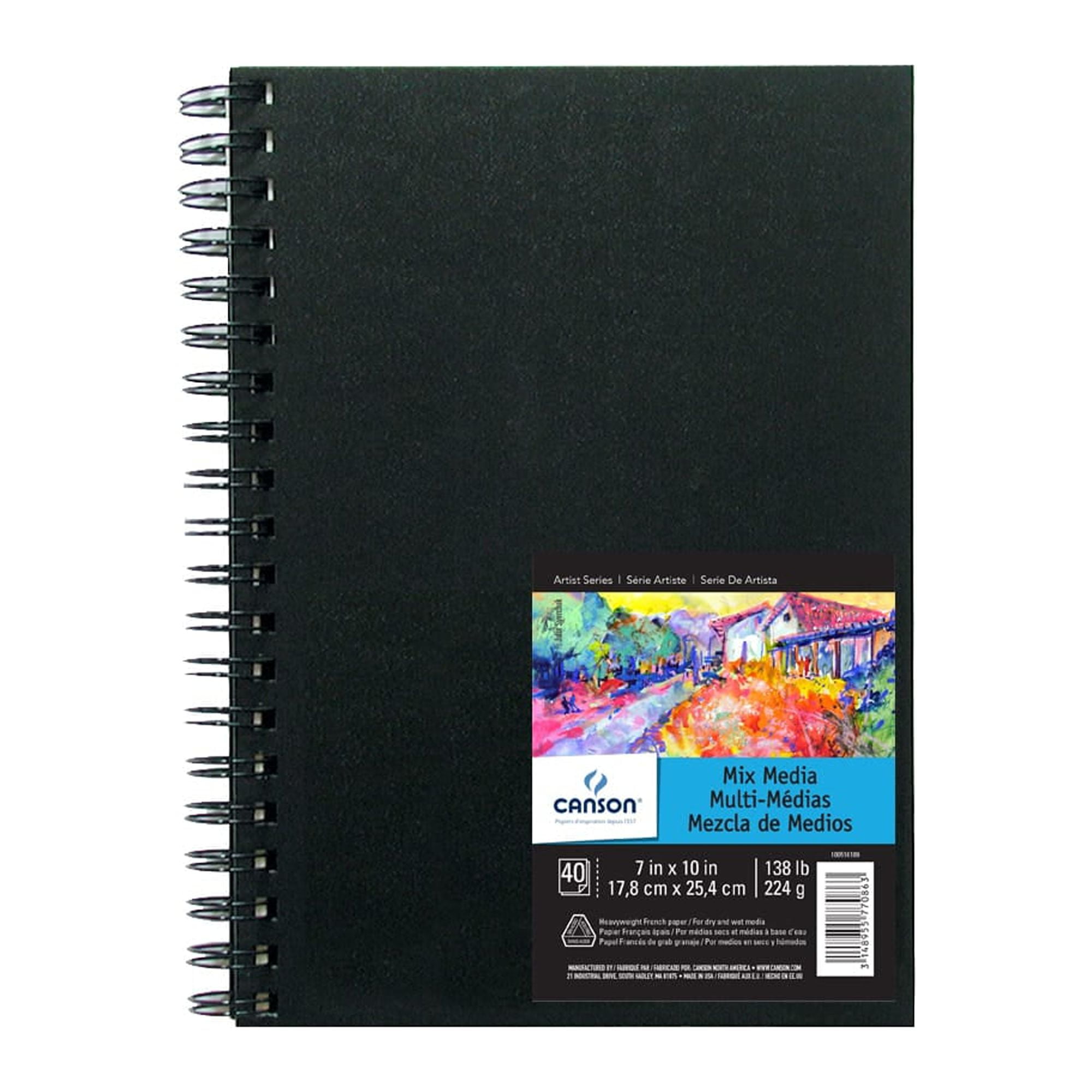 Canson Mixed Media Spiralbound Sketchbook Review  Illustrations, Sketches,  and Art Supply Reviews