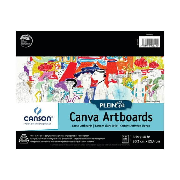 Canson Plein Air Artboard Pad, 8" x 10", 10 Sheets/Pad