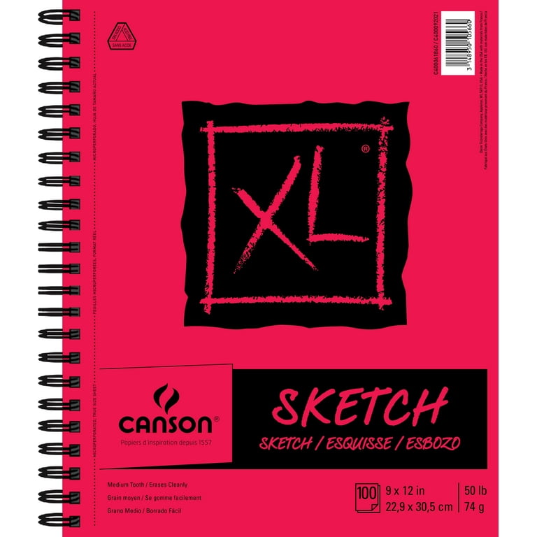 Canson Universal Spiral Sketch Book 9X12 - 100 Sheets - 7071947