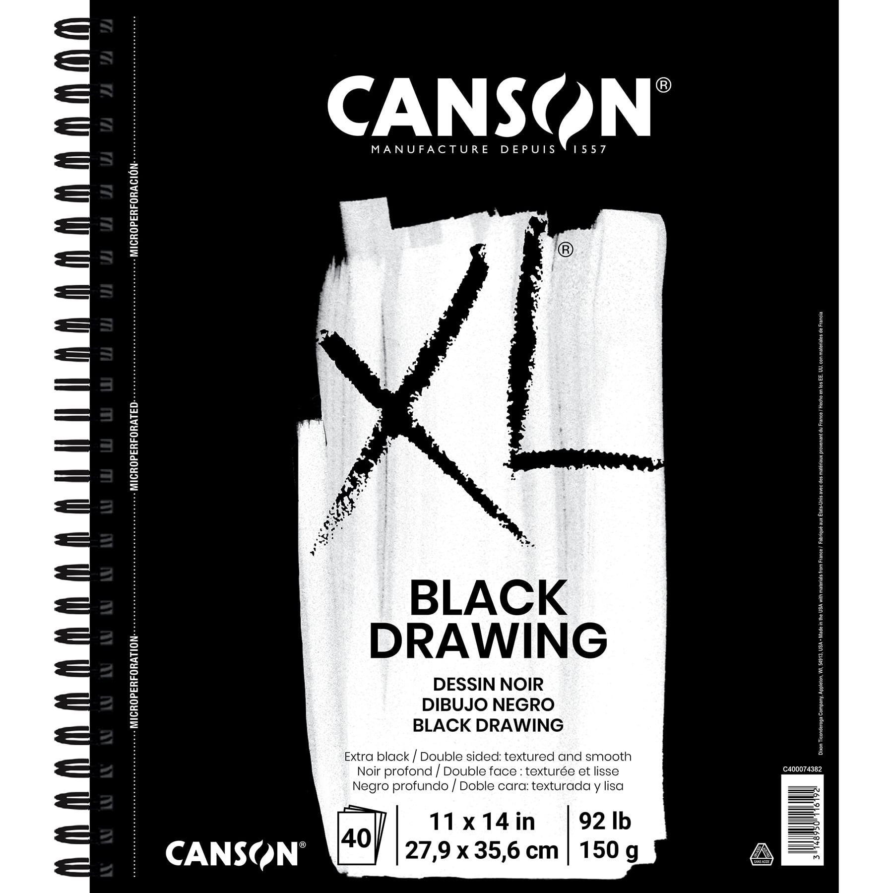 CANSON XL Drawing Pad A5 | 30 Sheets 160 G/m² | Acid-Free Sketch Paper For Pencil, Charcoal, Pastel - View #5