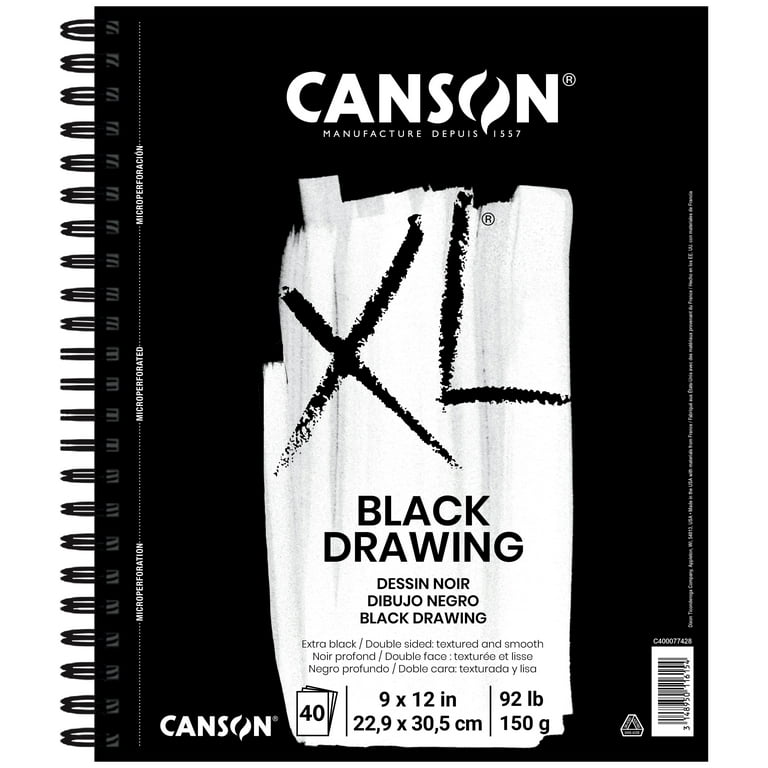 Canson Field Sketchbook 9 x 12 80 Sheets Black - Office Depot