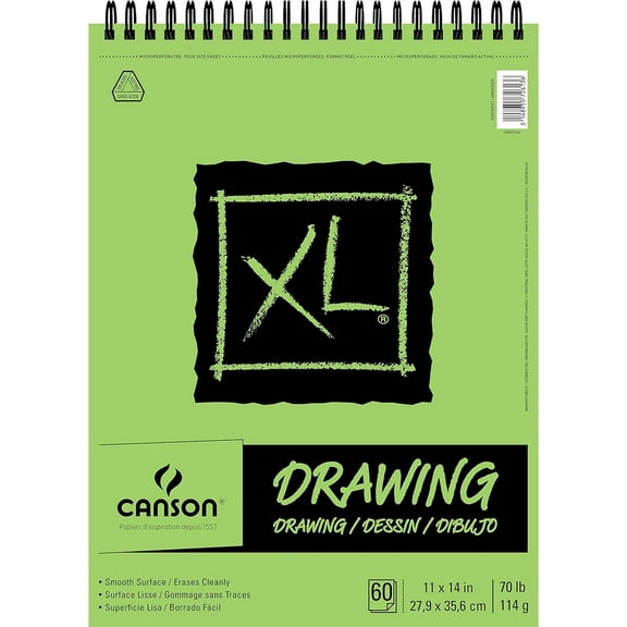 Canson XL Drawing Pad, 11" x 14", 60 Sheets/Pad