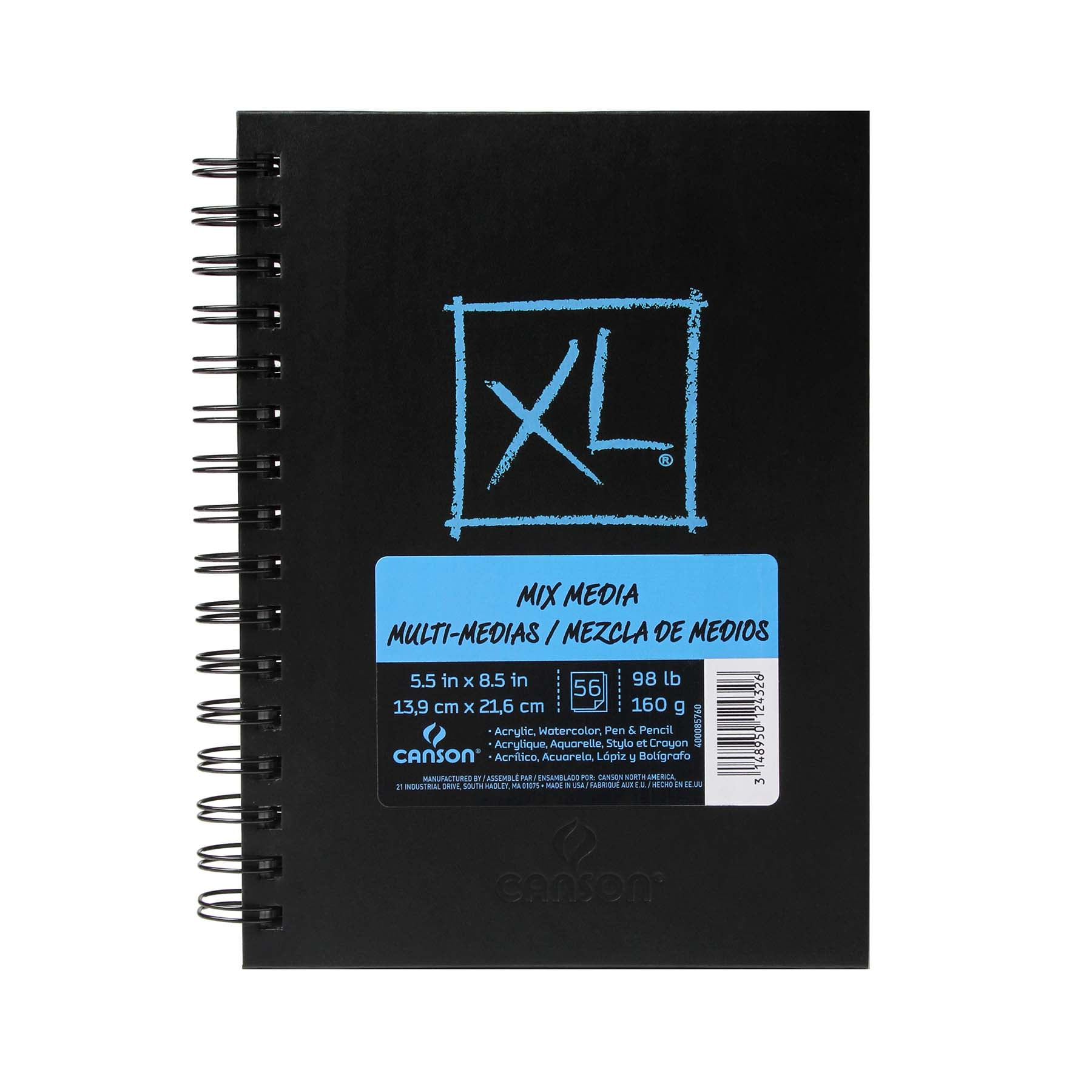 Canson XL Mix Media Book, 60 Sheets, 5.5