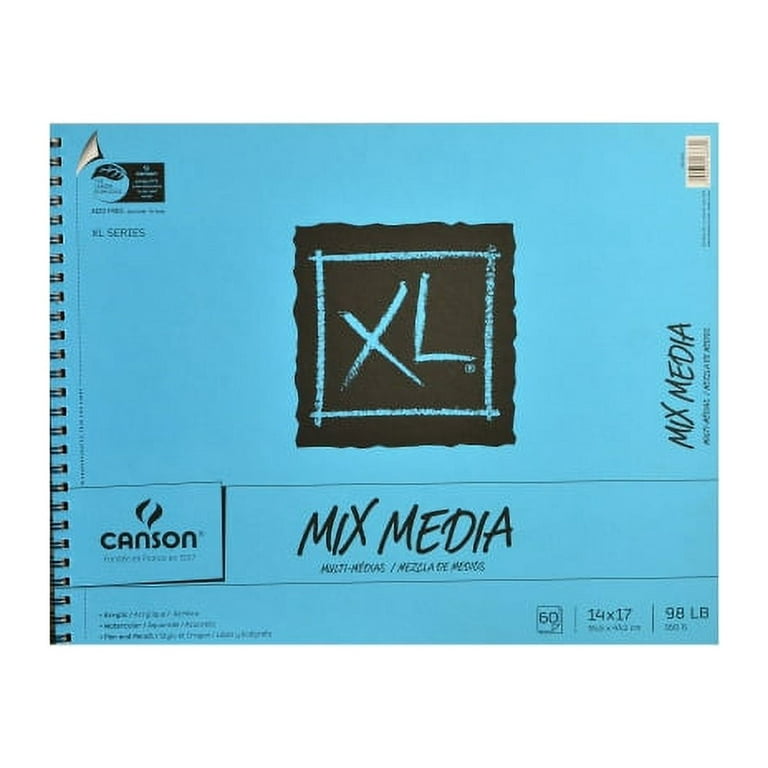 Canson XL Mix Media Pad, 14 x 17, 60 Sheets 