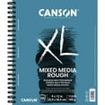 thumbnail image 1 of Canson XL Series Mixed Media Paper Pad, Rough, Wire Binding, (114lb/185g), 50 Sheet, 9" x 12", 1 of 2