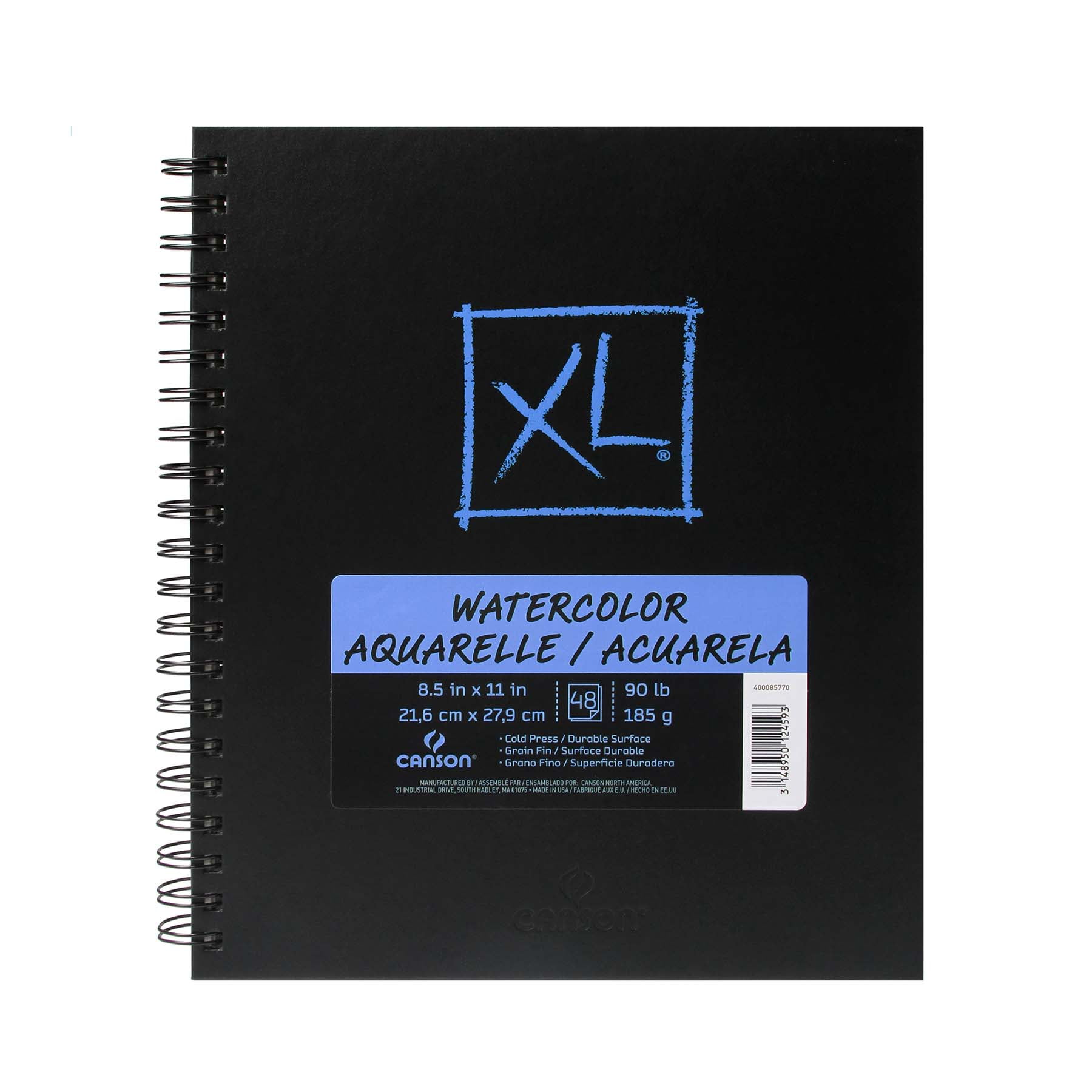 Canson XL Watercolor Book, 48 Sheets, 8.5" x 11"