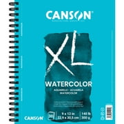 Canson XL Watercolor Pad, Side Wire-Bound, 30 Sheets, 9" x 12"