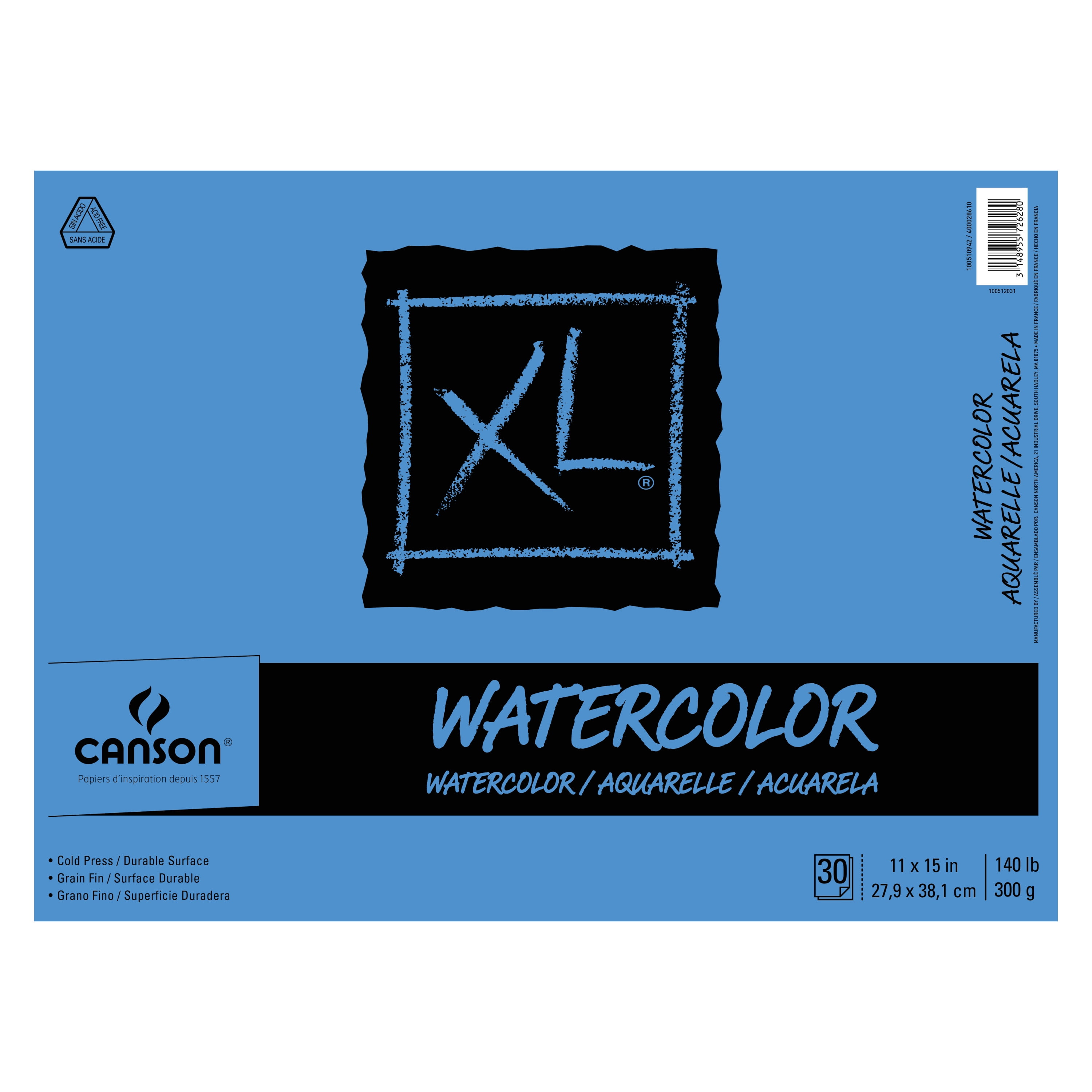 6 Pack: Canson® XL® Hardcover Watercolor Pad, 5.5 x 8.5