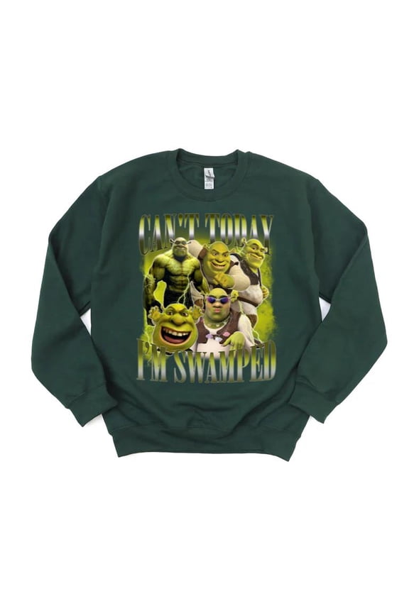 Cant Today Im Swamped Funny Alligator Crocodile Humor Busy Overwhelmed Sweatshirt, for men & women, up to size 5XL