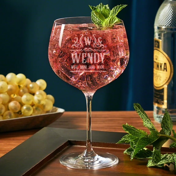 Canterbury Personalized Balloon Glass