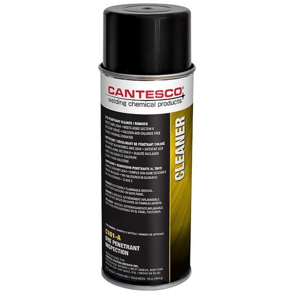 Cantesco Cleaner Dye Penetrants, Liquid Aerosol Can, 12-oz. - 12 CA (437-C101-A)