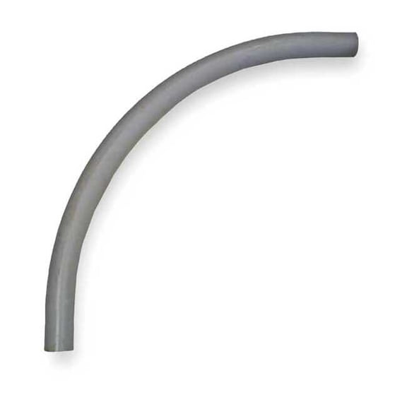Cantex Conduit Fitting 90 Deg Elbow, 2-1/2 in, Glue, PVC, PVC Coated 5133847
