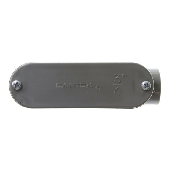 Cantex 5133664 Non-Metallic PVC Type-LB Conduit Access Body Fitting, 3/4-Inch