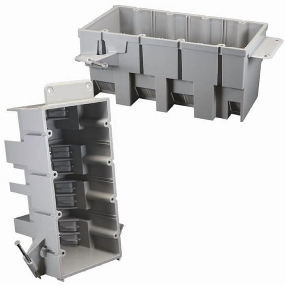 Cantex Electrical Box,Gray,3.625 in H EZ64QN-HW