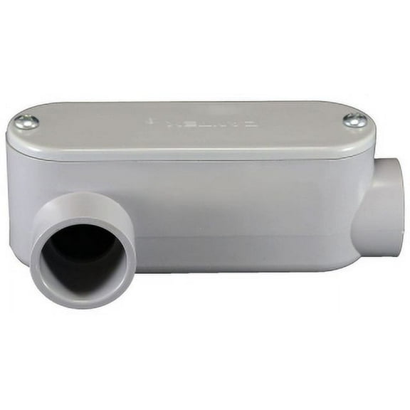 Cantex Conduit Outlet Body,PVC,LR 5133652