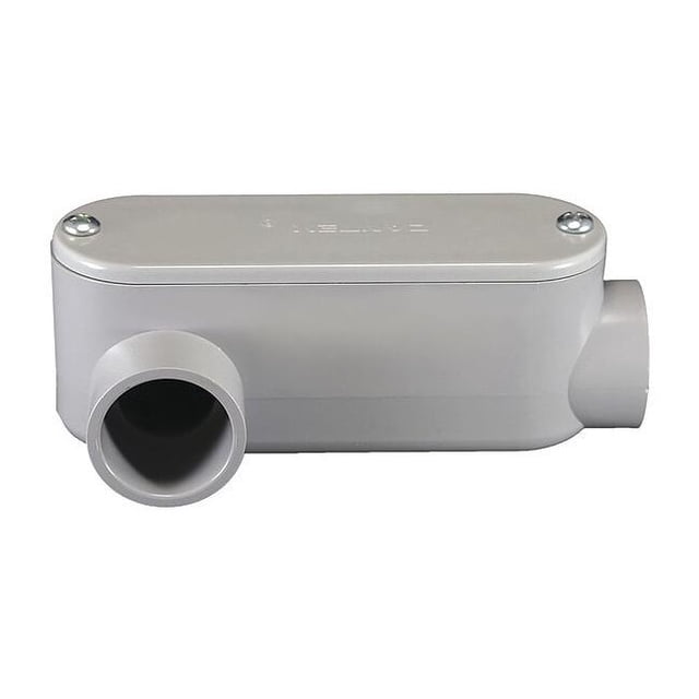 Cantex Conduit Outlet Body, PVC, LR, Color: Gray 5133653 - Walmart ...