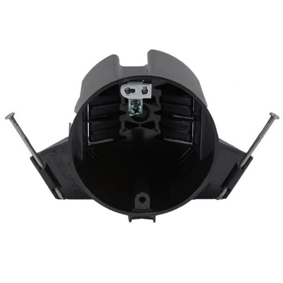 Cantex EZ Box New Work 18 cu in Round Polycarbonate Ceiling Box Black