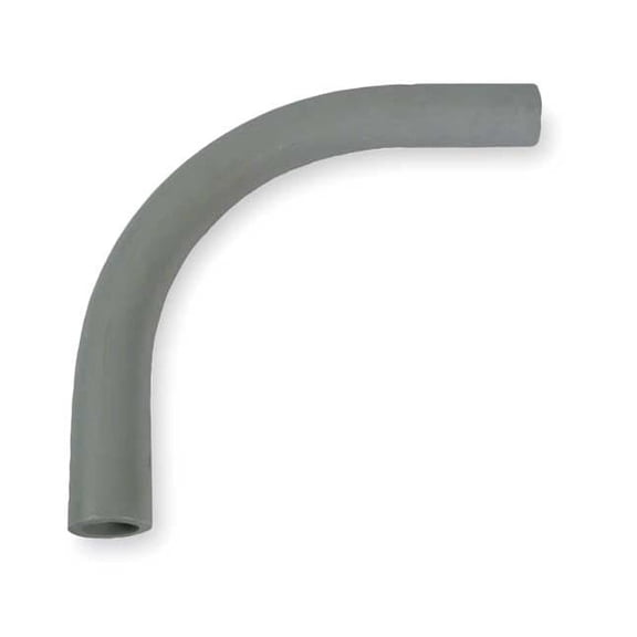 Cantex Conduit Fitting 90 Deg Elbow, 2 in, Glue, PVC, Powder Coated 5121058