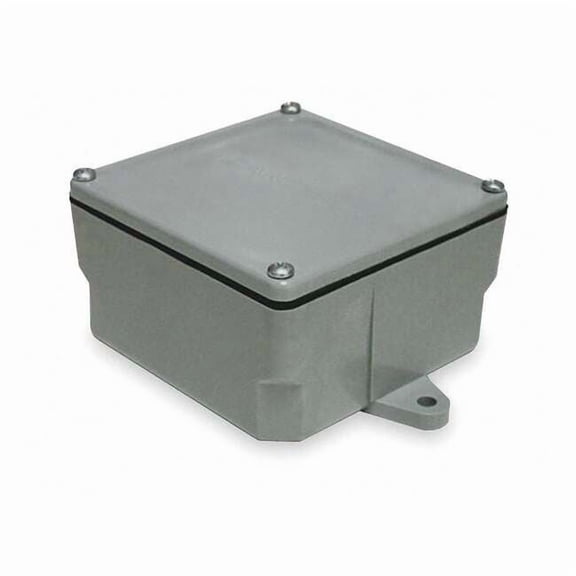 Cantex Electrical Box,PVC,6-3/4x6-3/4x4-1/8 in. 5133710