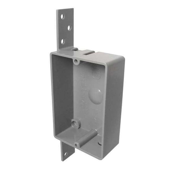 Cantex Electrical Box,Shallow,w/Bracket,PVC EZ08SB