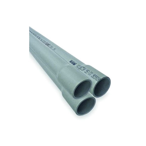 Non-Metallic Conduit, Schedule 40, 1-1/4 in Trade Size, 10 ft, PVC A52BC12