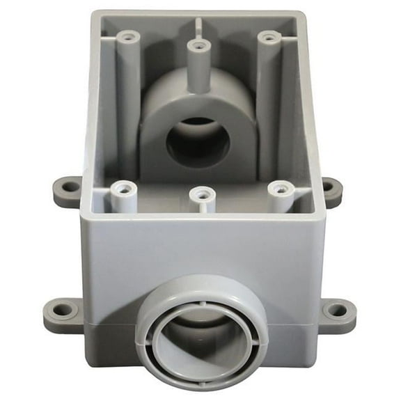 Cantex Weatherproof Box,1 in Hub,PVC 5133465