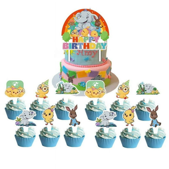 Canticos Cake Topper Cupcake Set Party Supplies Decoration Birthday Decor Kit