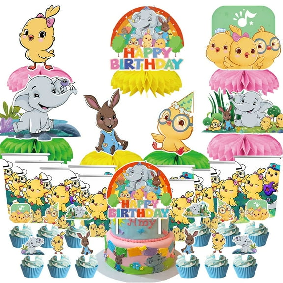 Canticos Party Supplies Decor Cups Fans Decorations Honeycomb Centerpieces Cake Toppers