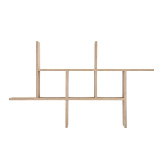 Cantilever Cubby Wall Shelf – Horizontal or Vertical - Chestnut