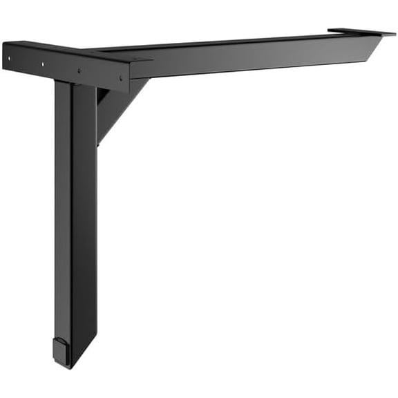 Cantilever Metal Table Bracket, Black Powder-Coated, 26.5 x 16.25 x 20 Inches, Wall-Mount for Restaurant Booth Seating$$Tools & Hardware Other