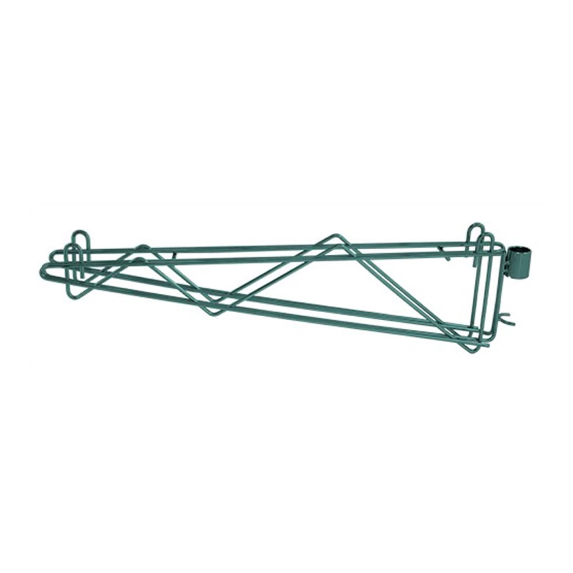 Thunder Group 63" Heavy Duty Shelving Post With Leveling Foot – Epoxy Coated Green, NSF, Pack Of 4 4 thumbnail image