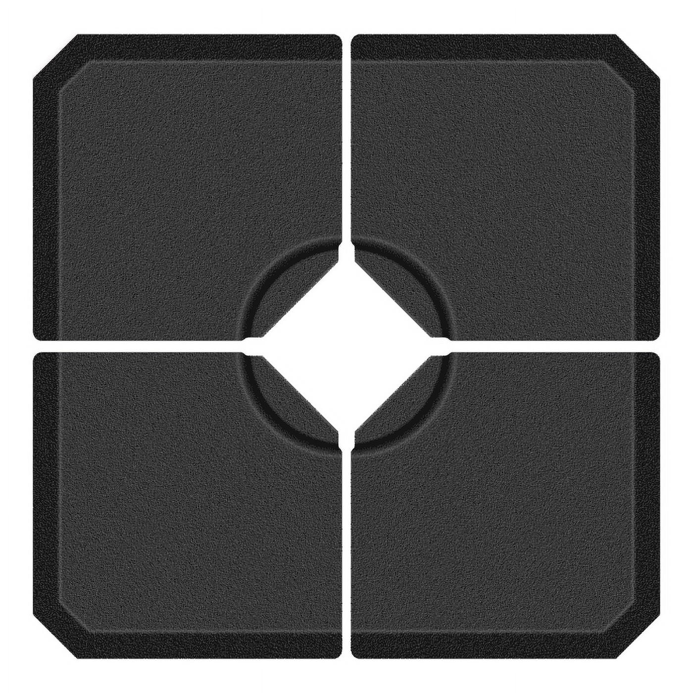 4-Panel Cantilever Umbrella Base, 317LBS, Durable HDPE Material, Weather-Resistant UV Protection, Offset Umbrella Stand Base for Poolside Garden