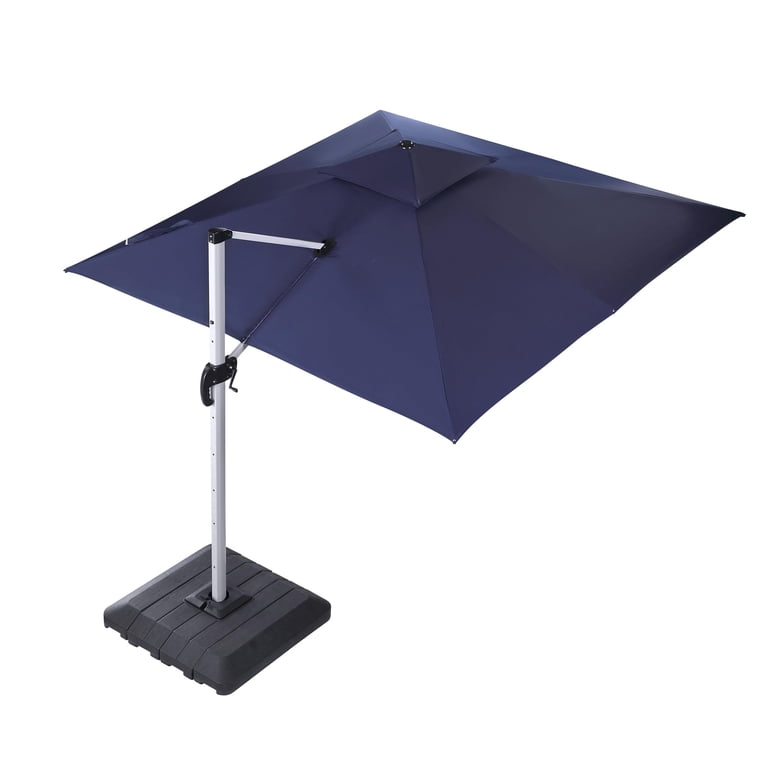 commercial patio tables with umbrella Flash Furniture 35.5" Square White Indoor-Outdoor Steel Patio Table