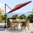 thumbnail image 1 of Cantilever Patio Umbrella, 360° Rotation & Integrated Tilting System Offset Umbrella with Sturdy Ribs, Fade-resistant & Waterproof, 1 of 4