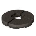 thumbnail image 1 of Cantilever Umbrella Base, 220lbs Patio Offset Umbrella Stand Weights with Handles, Weather-Resistant HDPE Coffee Brown, Universal Cross-Base Fit for Backyard, Patio, Poolside, 1 of 9