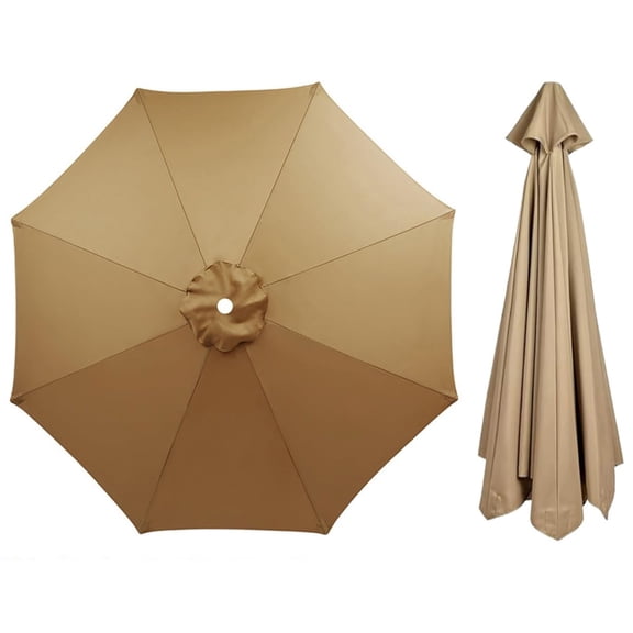 Cantilever Umbrella Replacement Canopy, Four sizes-78.74~137.80 in Waterproof/UV Light, 8Ribs Outdoor Table Umbrella Canopy for Backyard, Deck, Pool Cafes