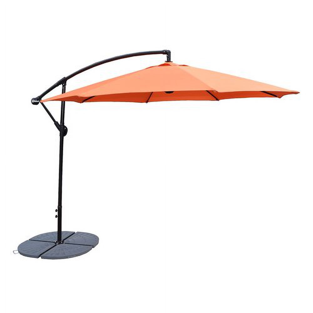 Cantilever Umbrella with Casted Polyresin Heavy Duty Weights