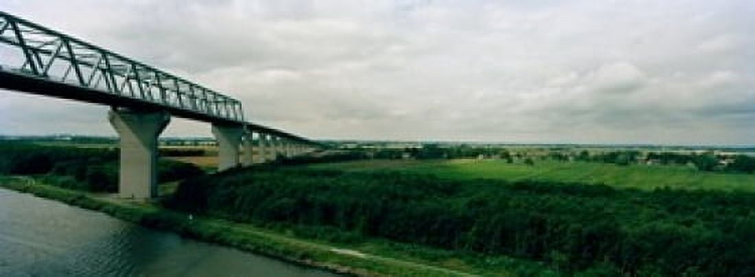 Cantilever bridge across Kiel Canal Kiel Schleswig-Holstein Germany Canvas Art - Panoramic Images (18 x 7)