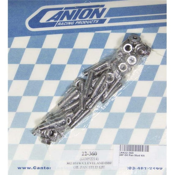 Canton 22-360 Small Block Ford Oil Pan Stud Kit Stainless 6 Point