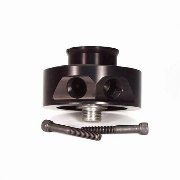 Canton 22-541 Sandwich Style Aluminum Remote Oil Cooler Adapter for Small Block Chevy